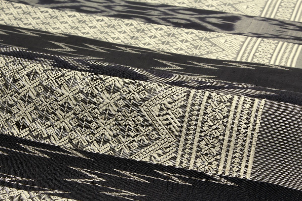 SOUBIEN（創美苑） 【未仕立て】名古屋帯 正絹 九寸名古屋帯 紬 黒