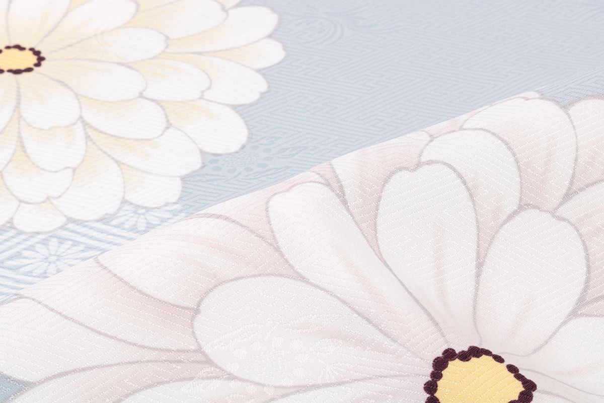 SOUBIEN（創美苑） 二尺袖着物 単品 ショート 二尺袖 袴用 卒業式 水色