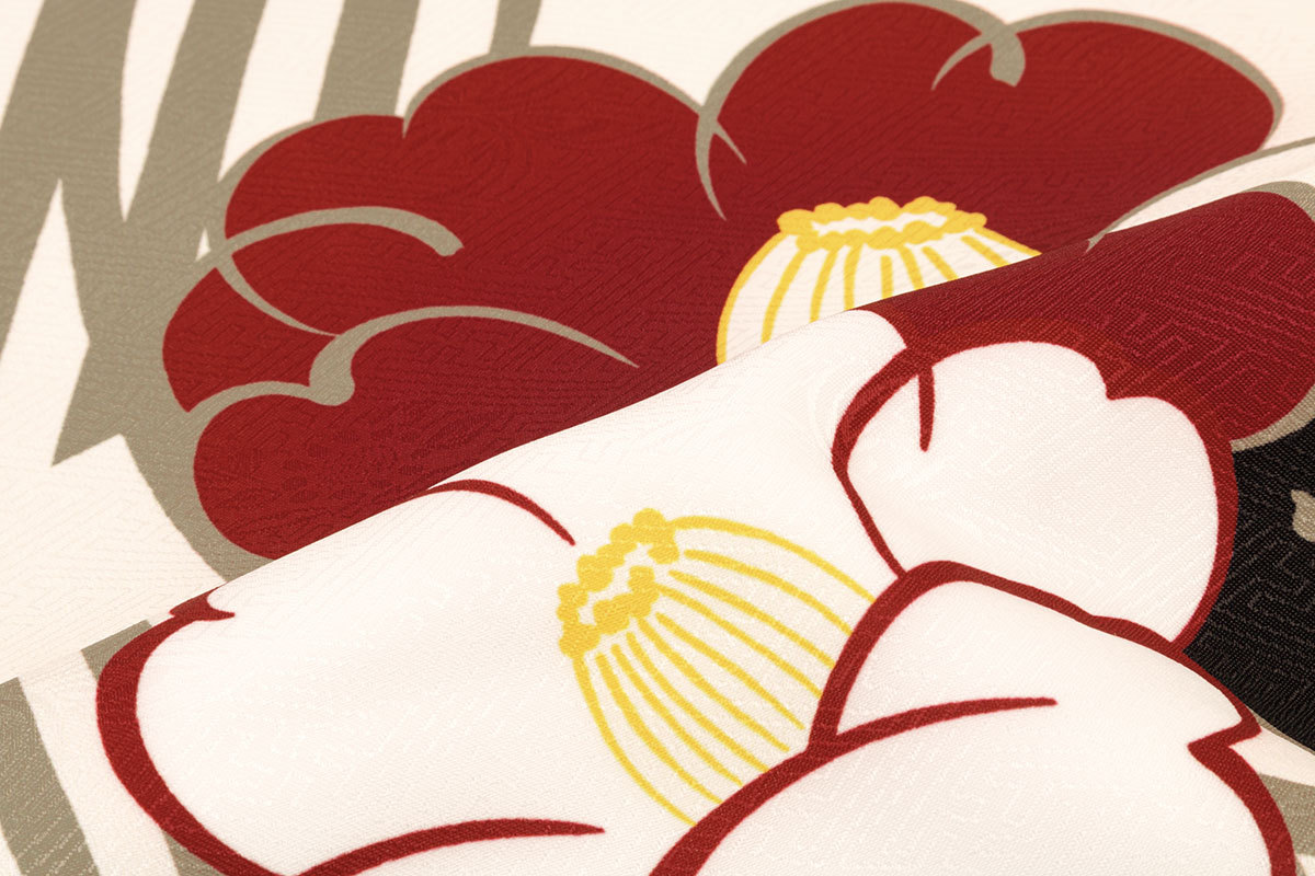 SOUBIEN（創美苑） 二尺袖着物 単品 ショート 二尺袖 袴用 卒業式 白系