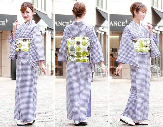 洗える着物 プレタ着物 小紋 袷 bonheur saisons（ボヌールセゾン