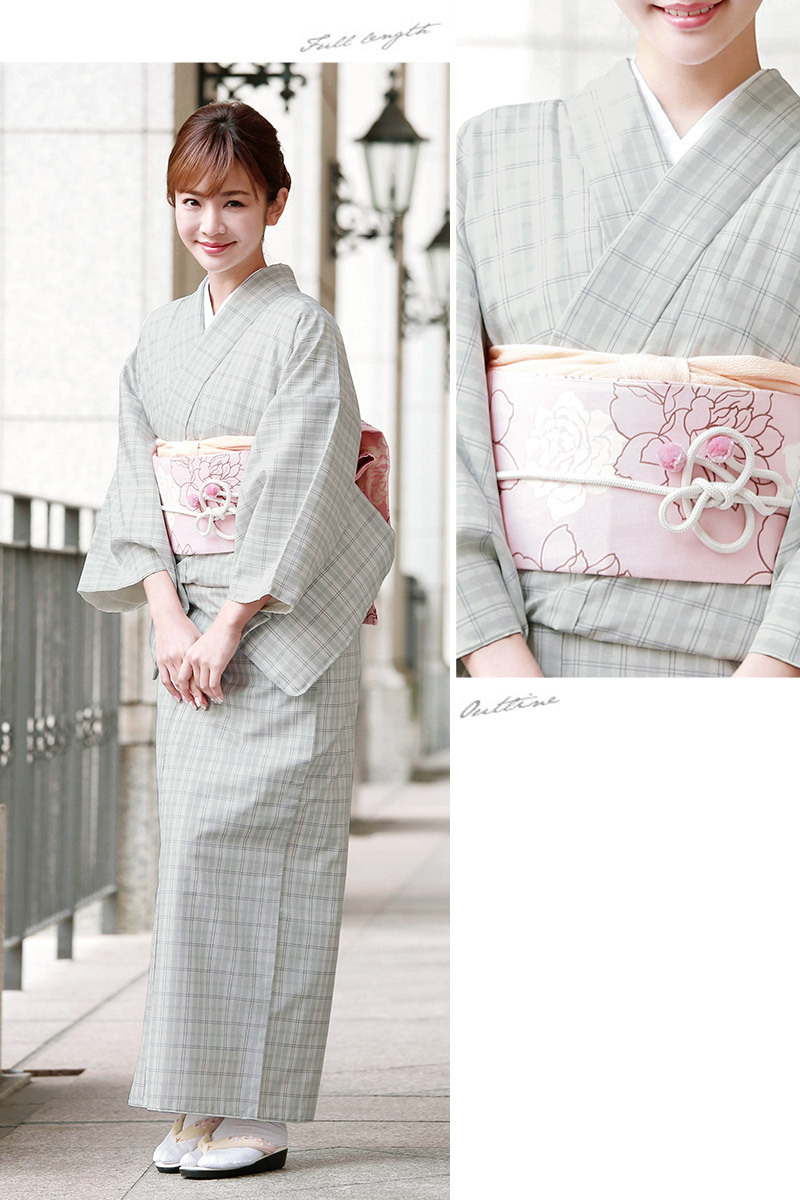 洗える着物 プレタ着物 小紋 袷 bonheur saisons（ボヌールセゾン