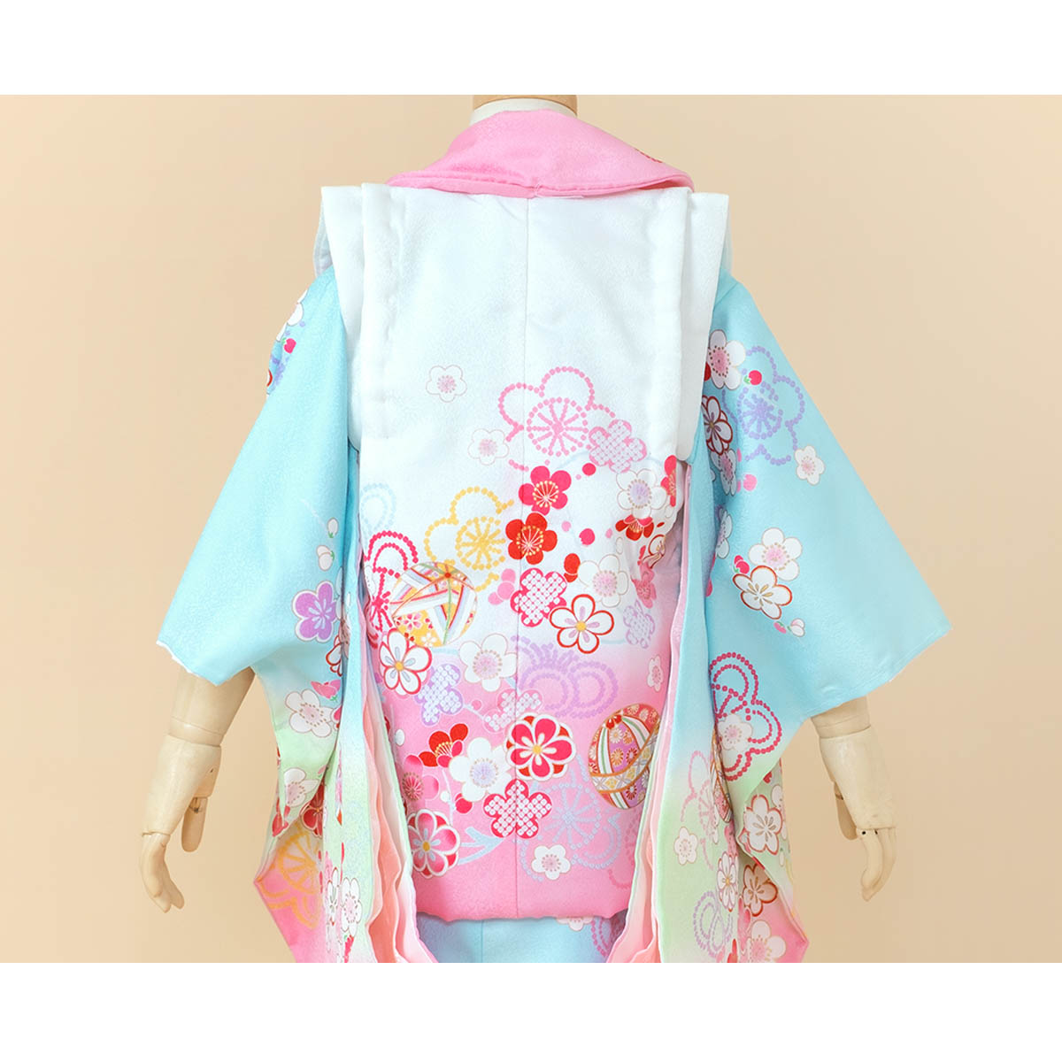 SOUBIEN（創美苑） レンタル 七五三 女の子 3歳 着物 被布 フルセット