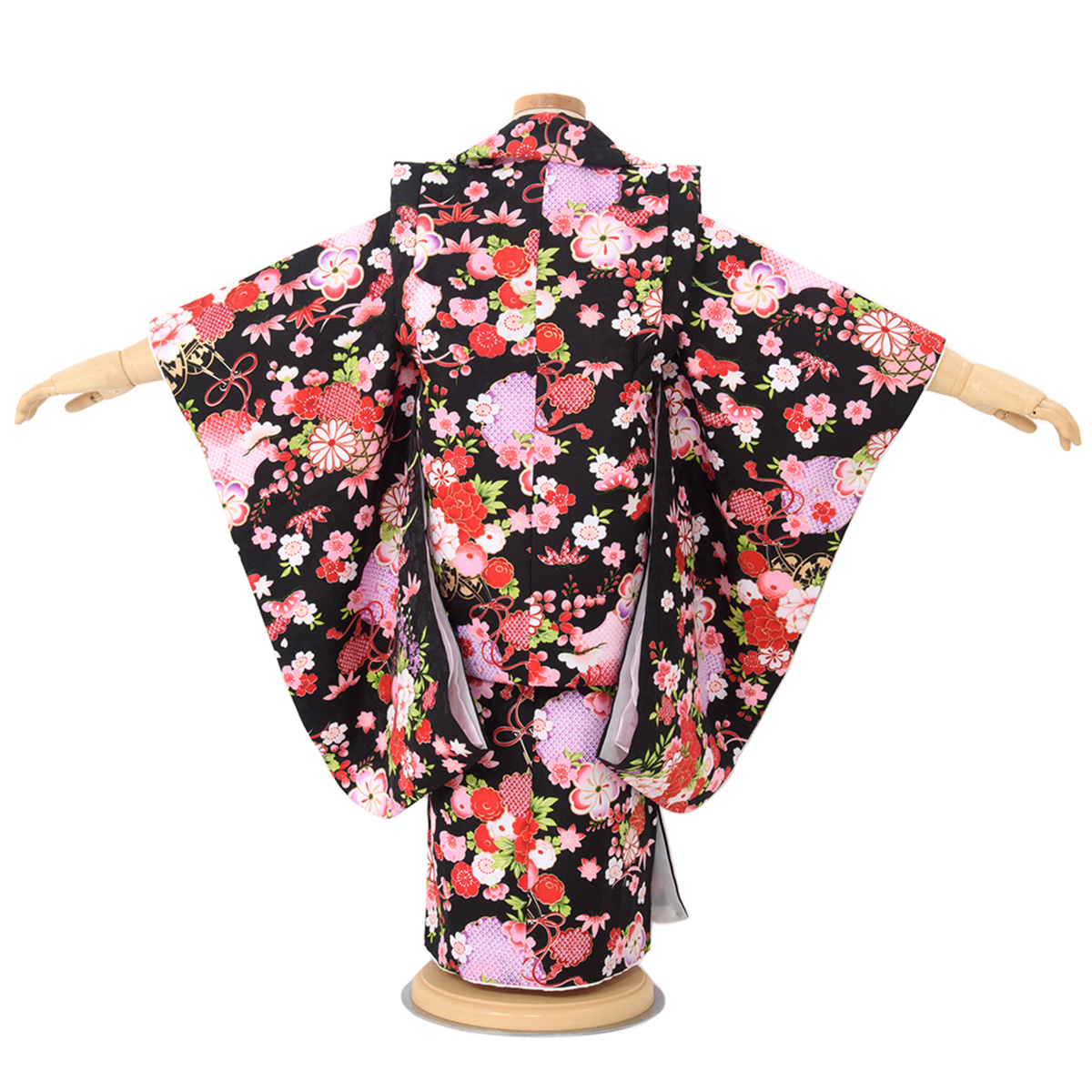 SOUBIEN（創美苑） レンタル 七五三 女の子 3歳 着物 被布 フルセット