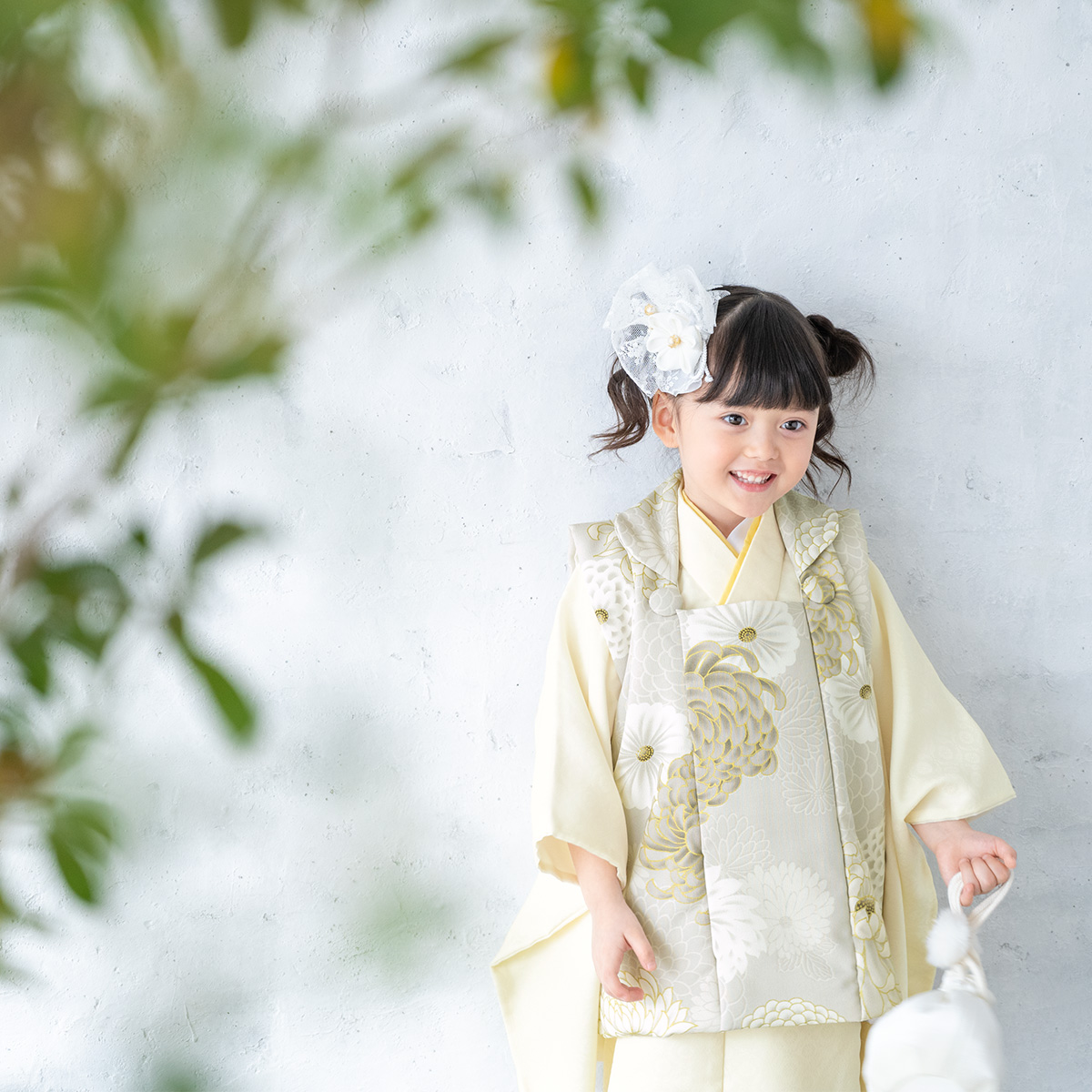 SOUBIEN（創美苑） レンタル 七五三 女の子 3歳 着物 被布 フルセット