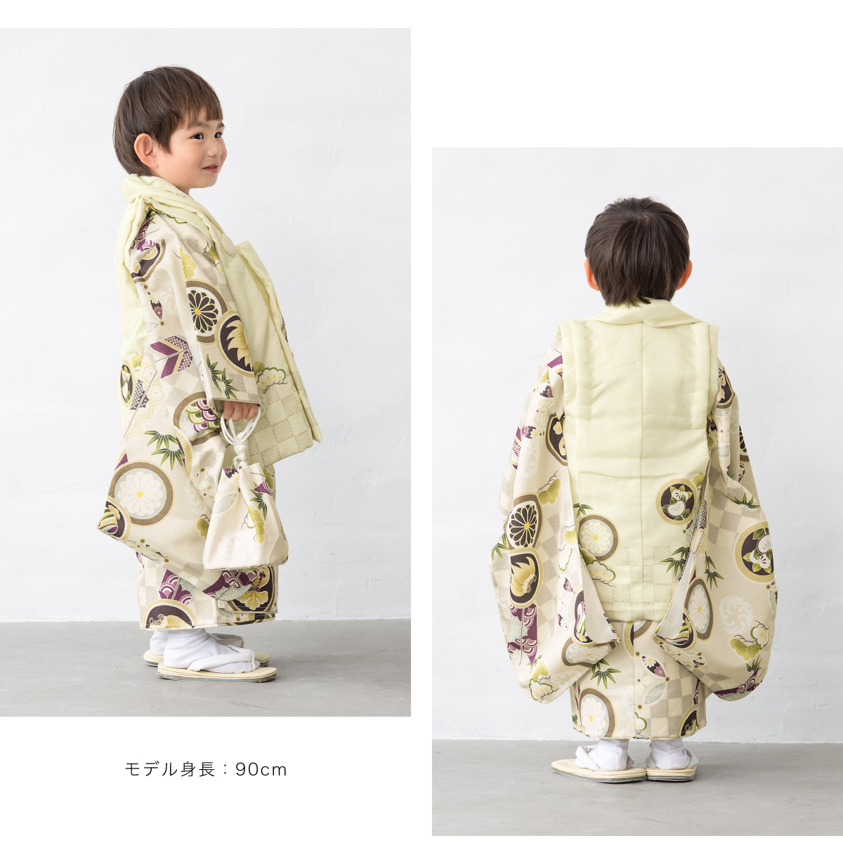 SOUBIEN（創美苑） レンタル 七五三 着物 3歳 男の子 フルセット