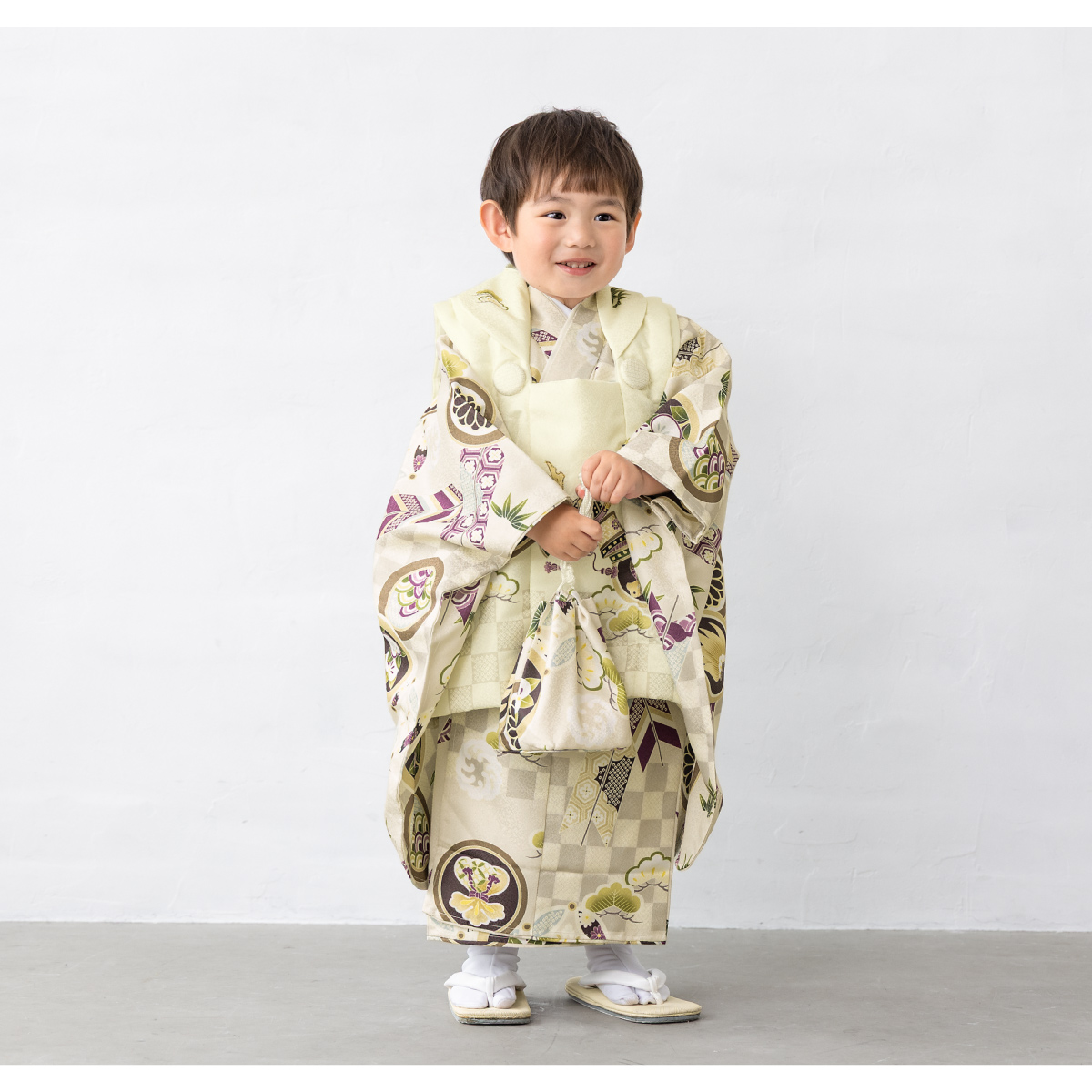 SOUBIEN（創美苑） レンタル 七五三 着物 3歳 男の子 フルセット