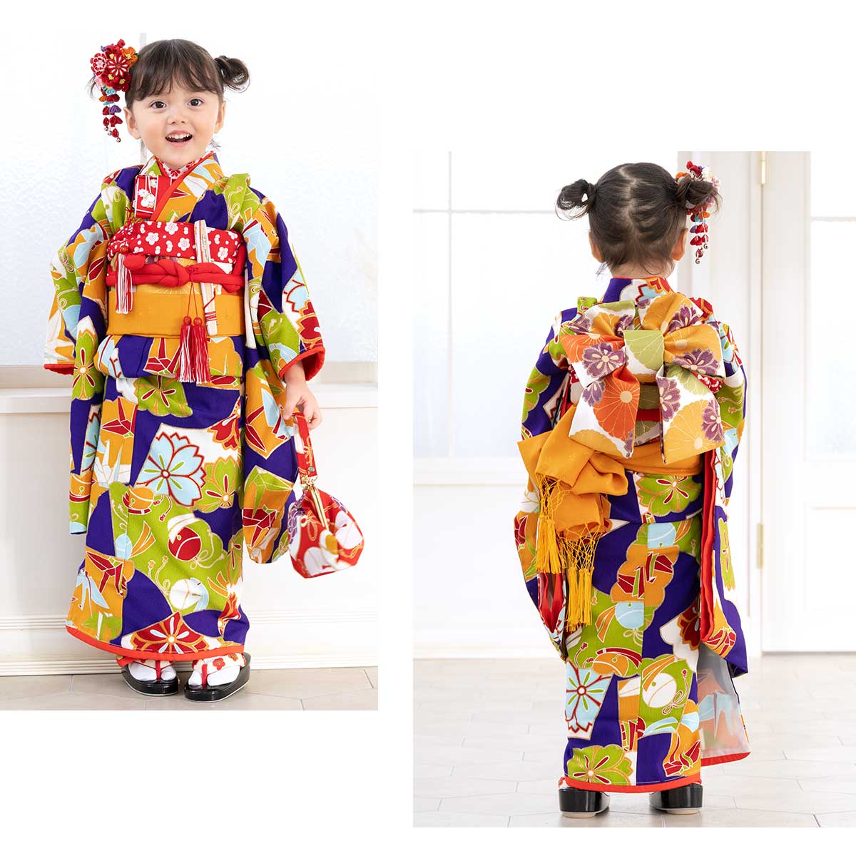 楽天市場】七五三 着物 レンタル 3歳 フルセット アンティーク