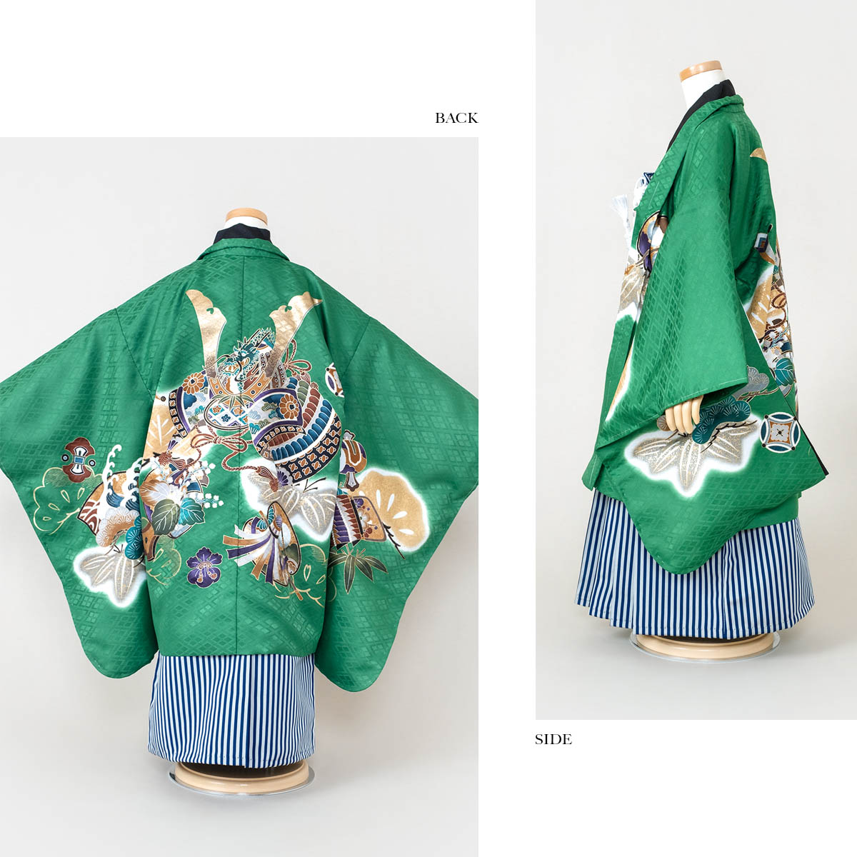 SOUBIEN 七五三 着物 レンタル 5歳 男の子 フルセット 袴セット