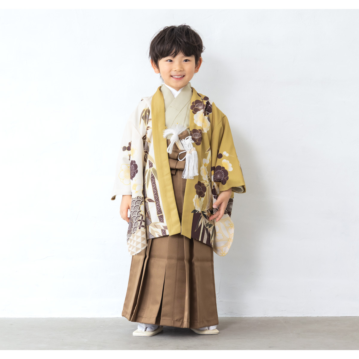 七五三　五歳　男の子　着物　袴　フルセット SOUBIEN 七五三 着物 レンタル 5歳 男の子 フルセット 袴セット