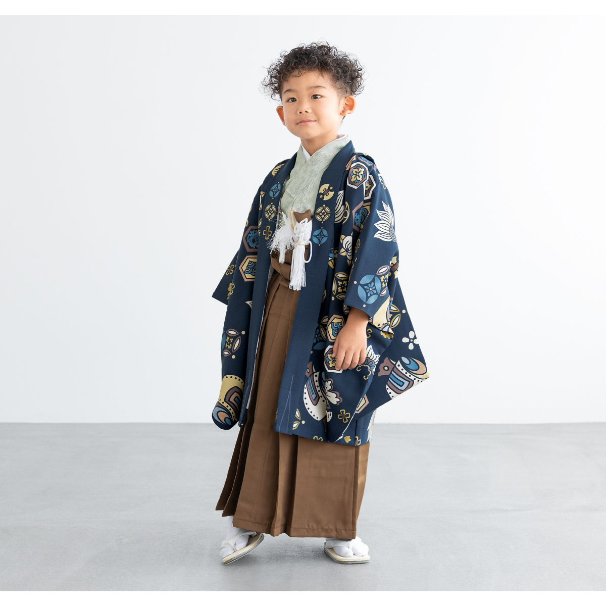 SOUBIEN（創美苑） レンタル 七五三 着物 男の子 5歳 袴セット フル