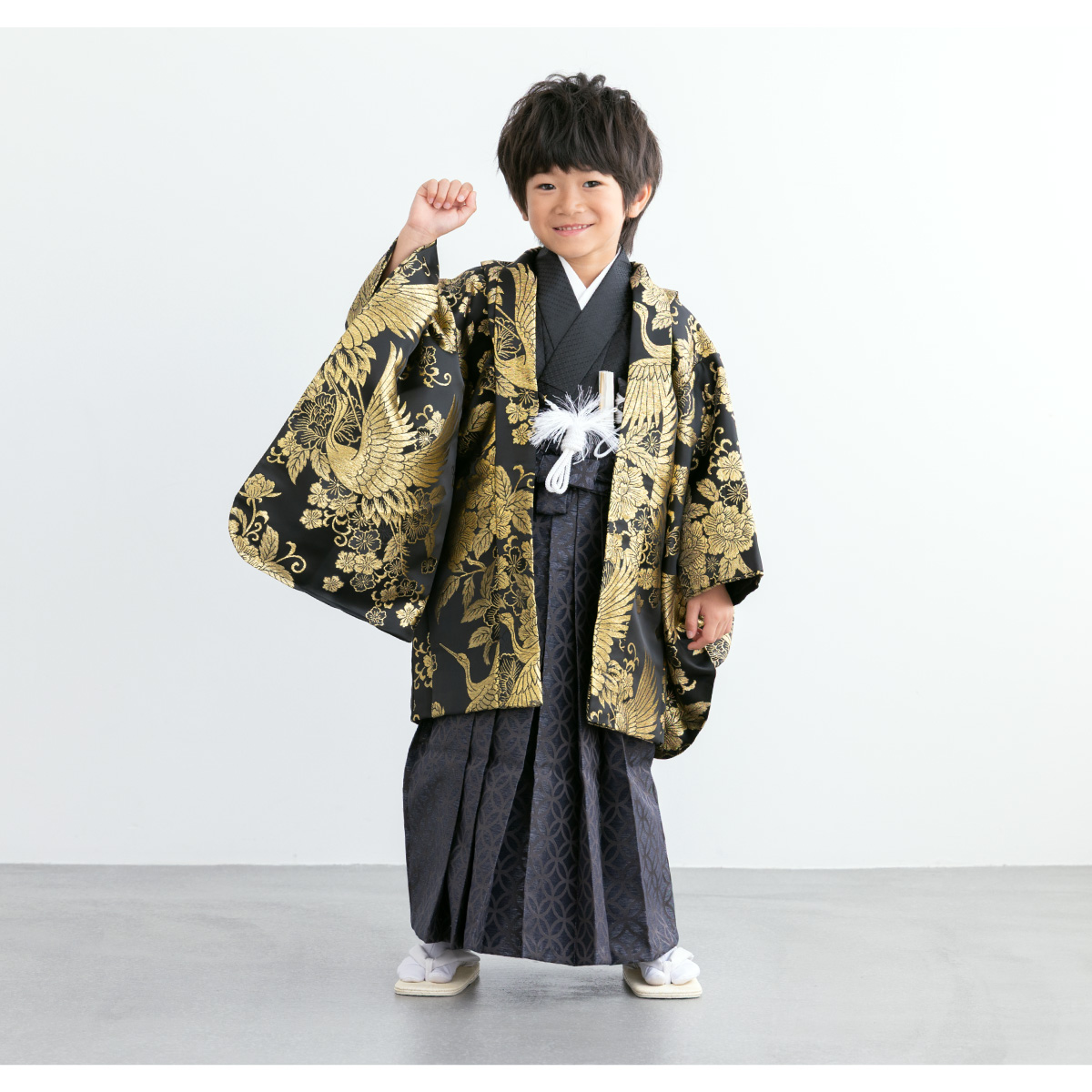 SOUBIEN（創美苑） レンタル 七五三 着物 男の子 5歳 袴セット フル