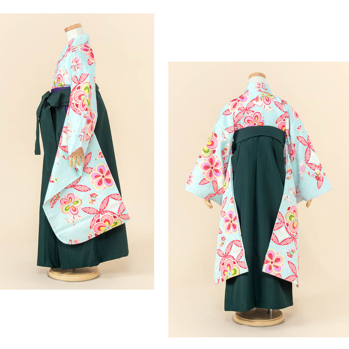 SOUBIEN（創美苑） 卒園式 袴 女の子 レンタル 七五三 7歳 着物 セット