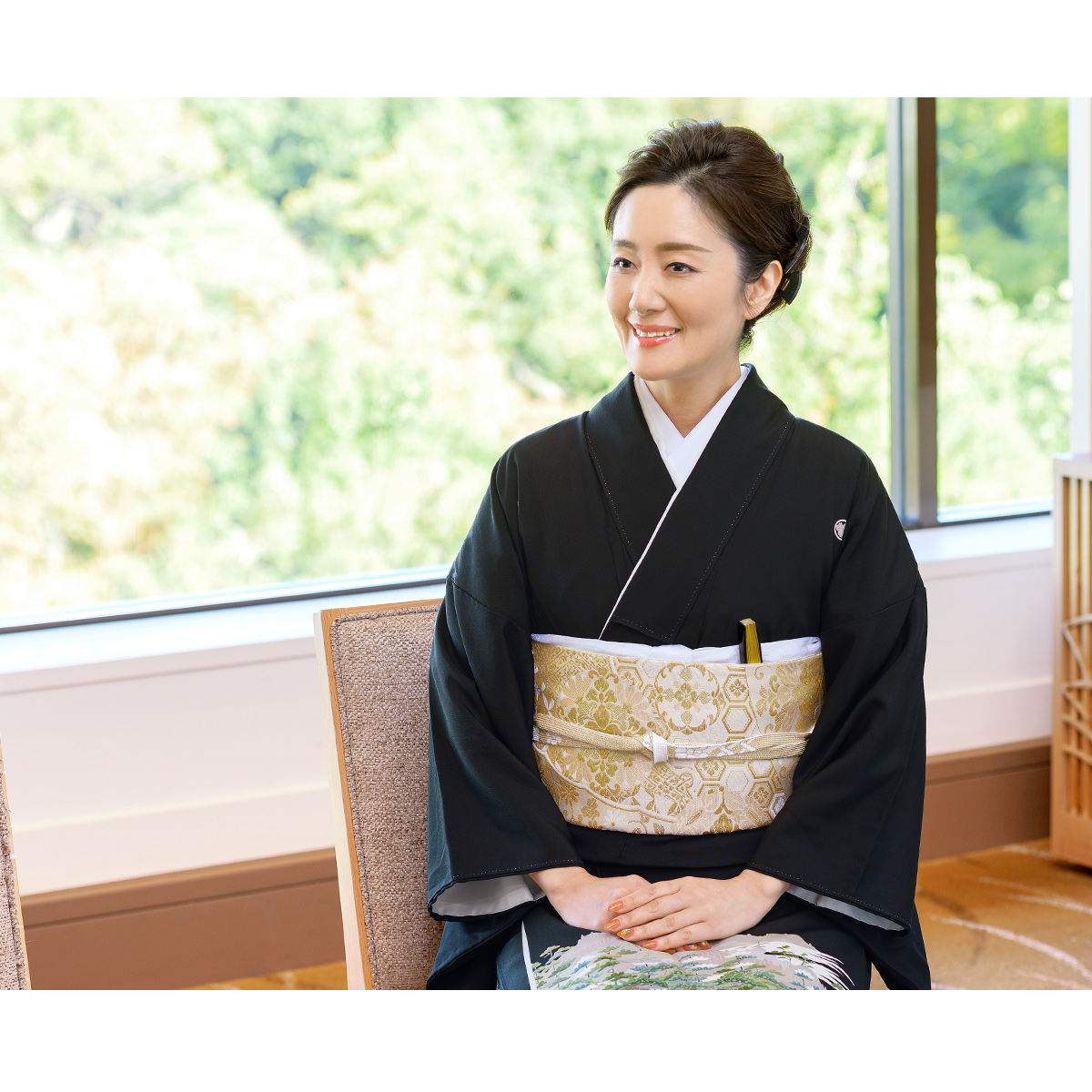 SOUBIEN（創美苑） 黒留袖 レンタル 結婚式 着物 フルセット 正絹 黒