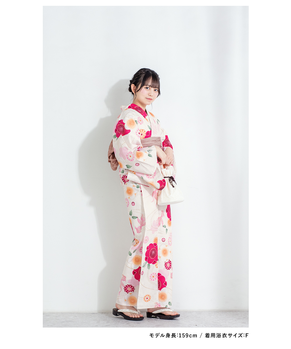 bonheur saisons（ボヌールセゾン） 浴衣 セット レディース 浴衣