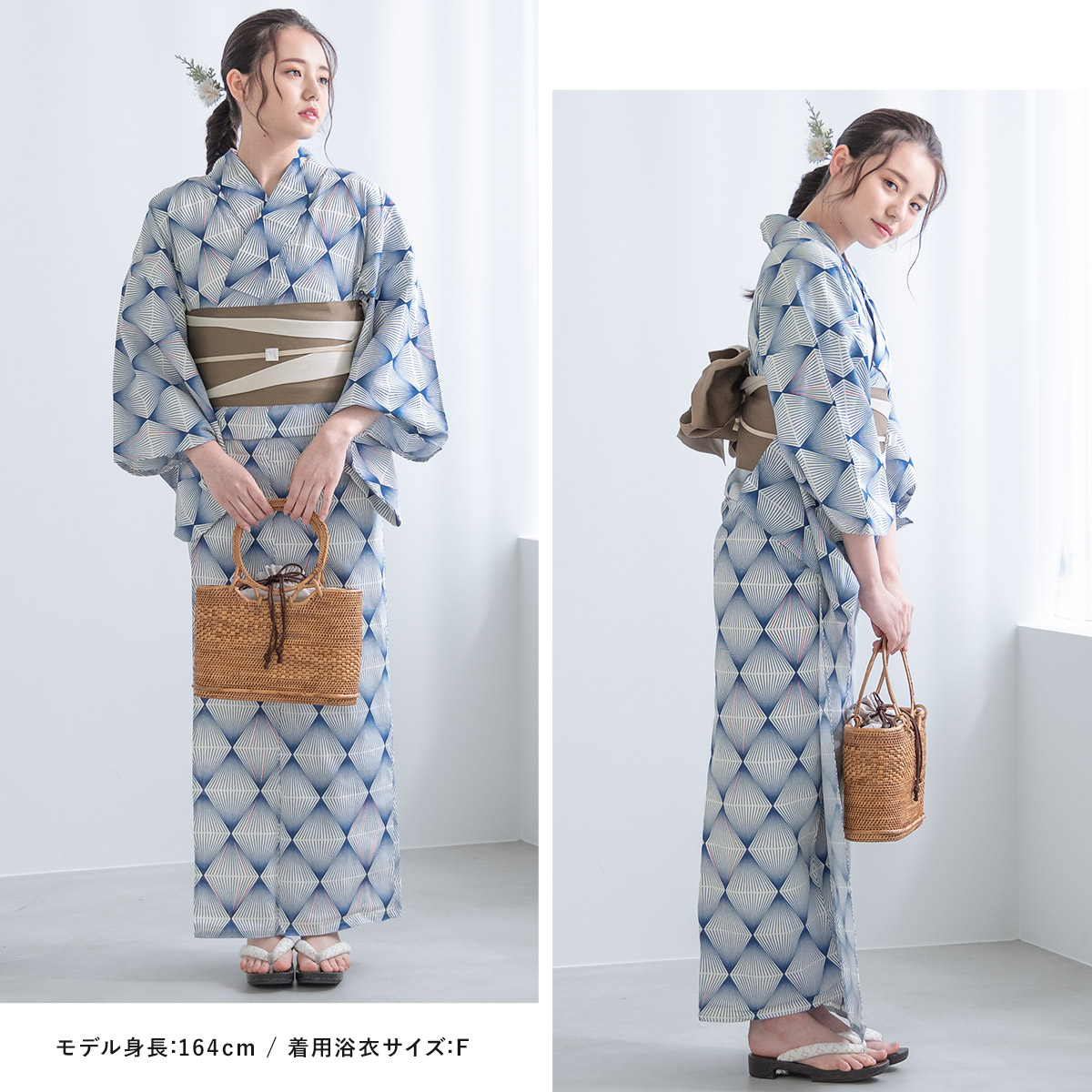 bonheur saisons（ボヌールセゾン） 浴衣 レディース セット 浴衣