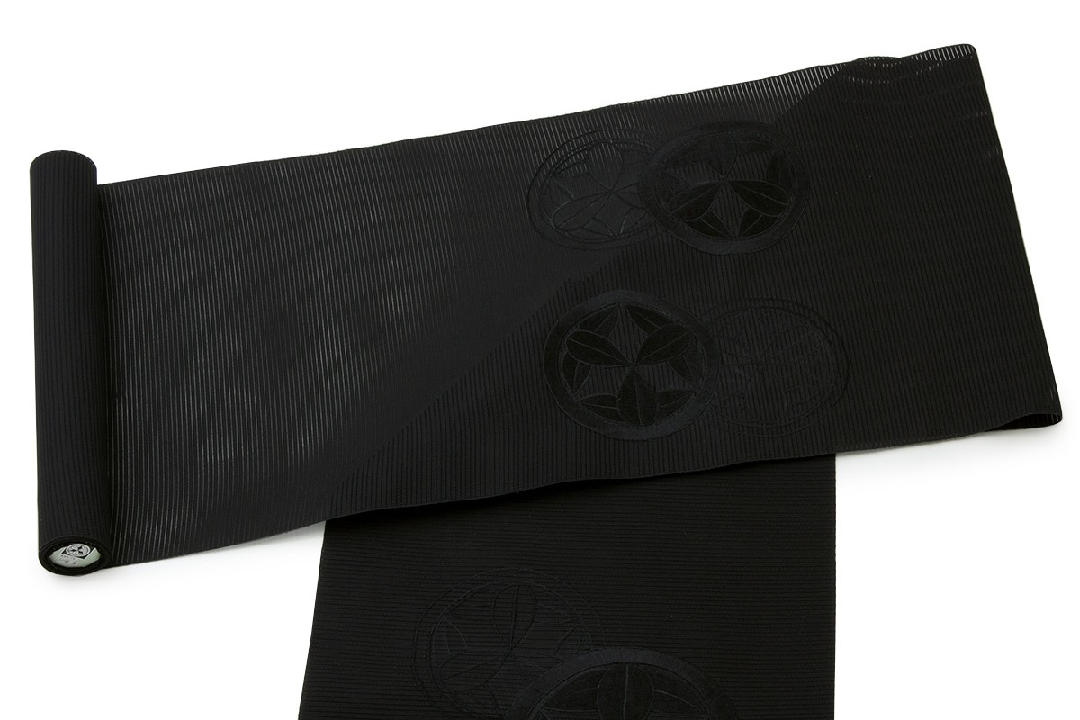 SOUBIEN（創美苑） 【未仕立て】訳あり 名古屋帯 九寸 田中伝謹製 黒