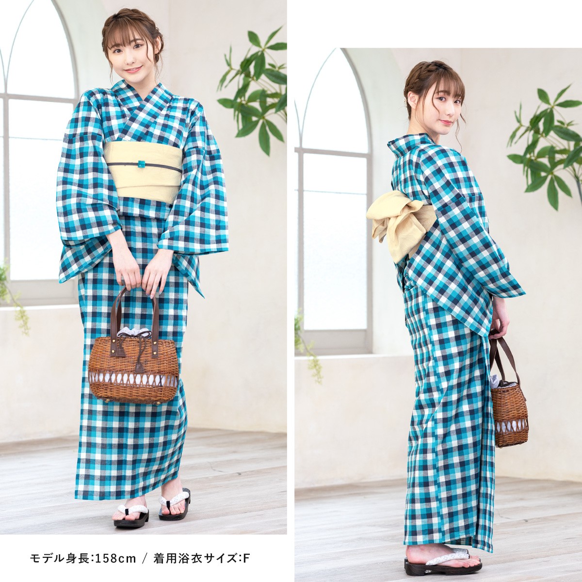 【SOUBIEN】浴衣 青系【浴衣、帯2点セット】 SOUBIEN｜浴衣2点セット レディース(浴衣+帯) | Rakuten Fashion