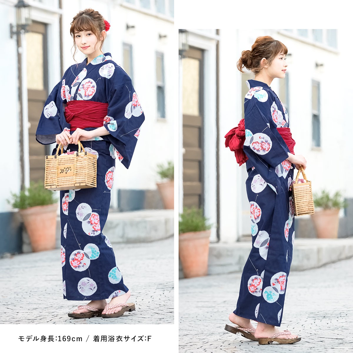 新品☆呉服屋♪吸水速乾！大人上品な濃紺　スレンダー夏着物　浴衣３点セット 新品☆呉服屋♪吸水速乾！乱菊！大人清楚なスレンダー夏着物 浴衣