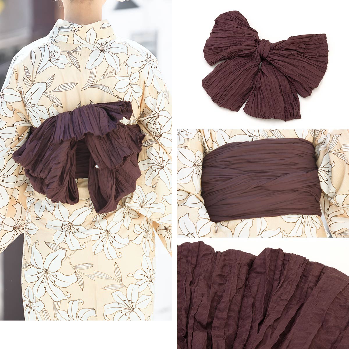 【にゃんちゅ♡ 】IKS COLLECTION 浴衣　貝殻オレンジ 単品 にゃんちゅ♡ 様専用】IKS COLLECTION 浴衣 貝殻オレンジ 単品
