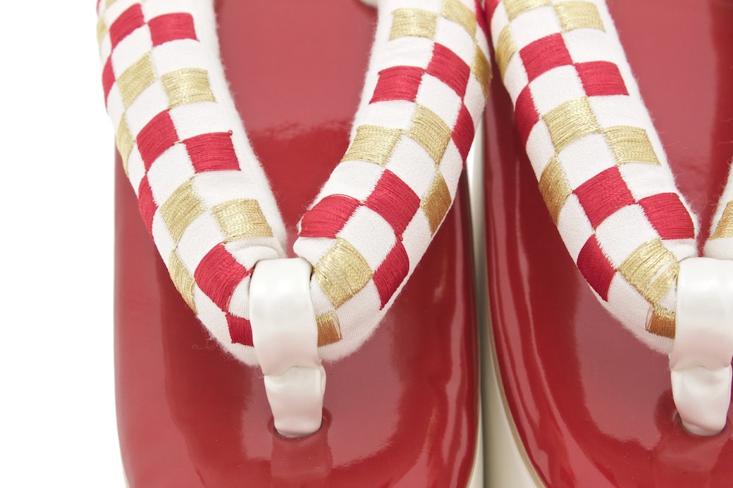 SOUBIEN（創美苑） 草履 成人式 レディース 振袖 白 ホワイト 赤