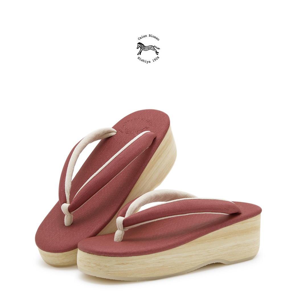 SOUBIEN（創美苑） 草履 ブランド 菱屋カレンブロッソ Calen Blosso 赤