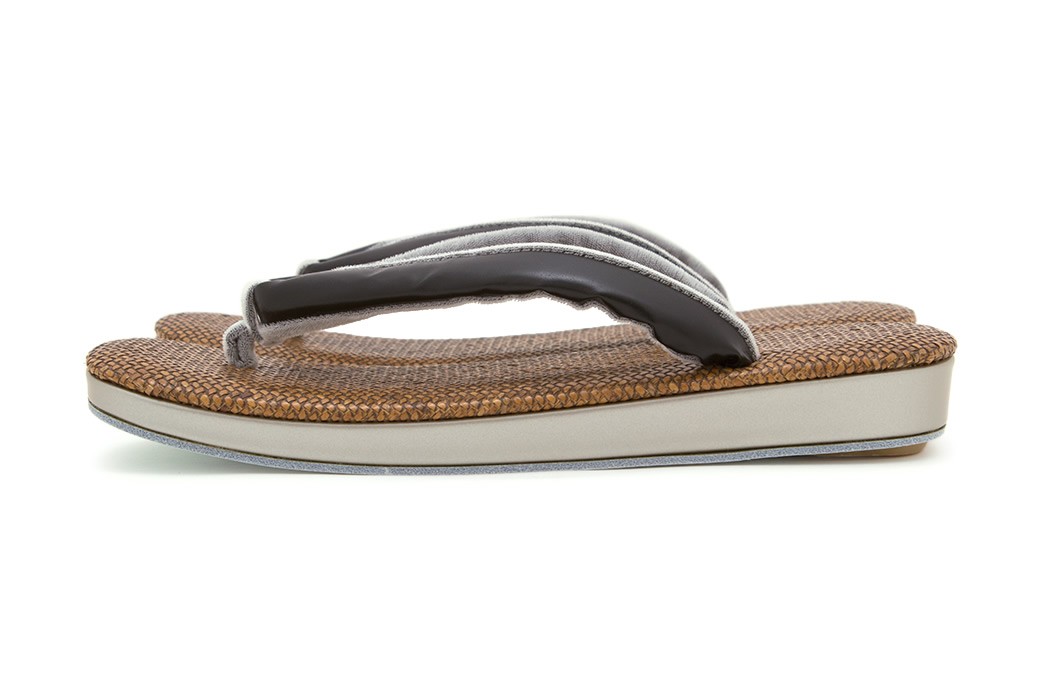 SOUBIEN（創美苑） 雪駄 メンズ 茶色 ブラウン 黒 灰色 本革鼻緒 網代