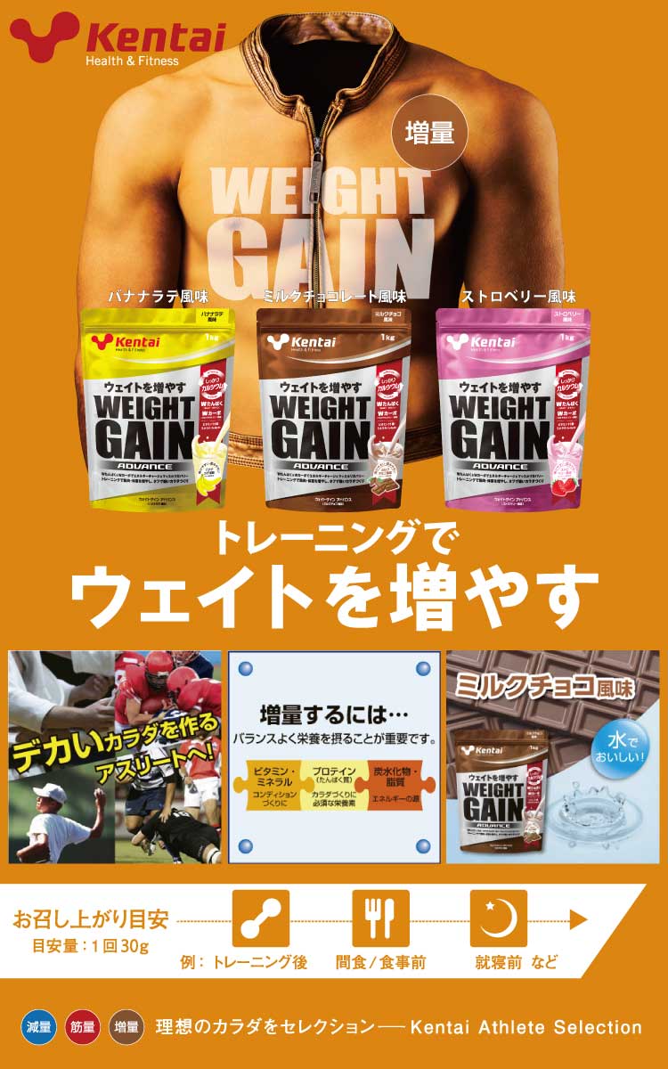 Kentai Kentai(ケンタイ) ウェイトゲインアドバンス ミルクチョコ風味