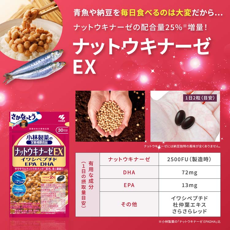 小林製薬の栄養補助食品 ナットウキナーゼEX 30日分 計8点 z16342-4.jpg