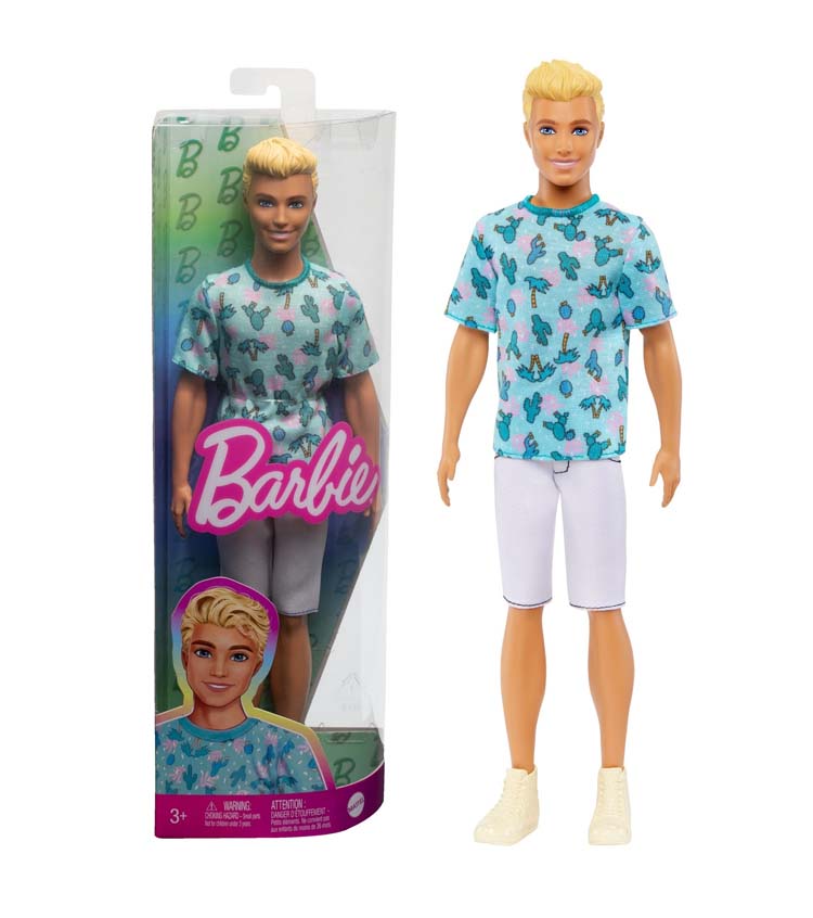 バービー ケン ファッショニスタ ブルーピンクTシャツ 着せ替え人形 HJT10 ( 1体 )/ バービー(Barbie)