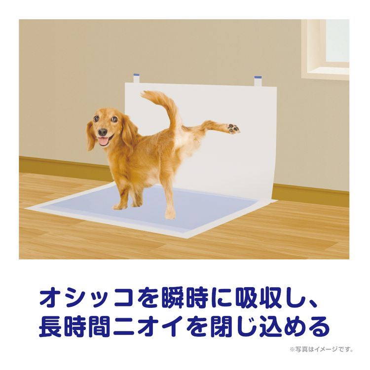 デオシート 足上げワンちゃん用 壁貼りガード付き ワイド ( 30枚入*6袋