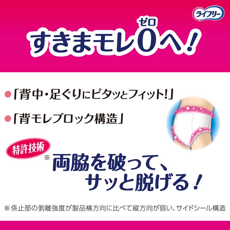 ライフリー パンツタイプ 長時間あんしんうす型パンツ Mサイズ 4回吸収