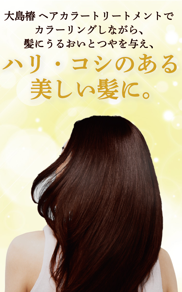 大島椿 ヘアカラートリートメント ダークブラウン ( 180g*2コセット