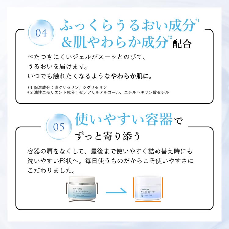 ちふれ 美白うるおいジェルN 詰替用+美白うるおいジェルN ( 1セット