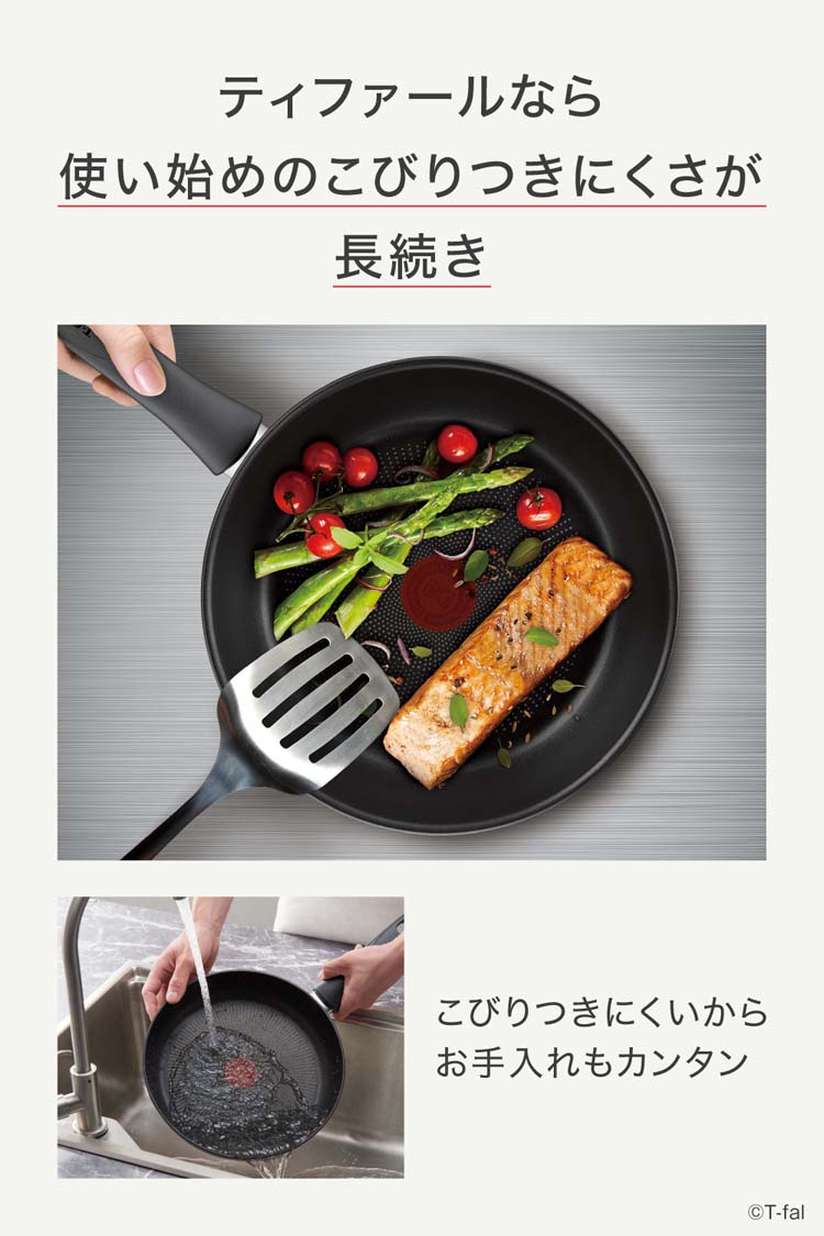IHインスパイア ジェットグレー フライパン 24cm G30404 ( 1個