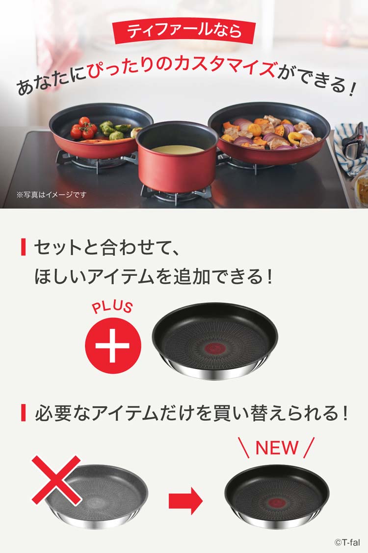 インジニオ・ネオ IH ステンレス・アンリミテッド フライパン 22cm