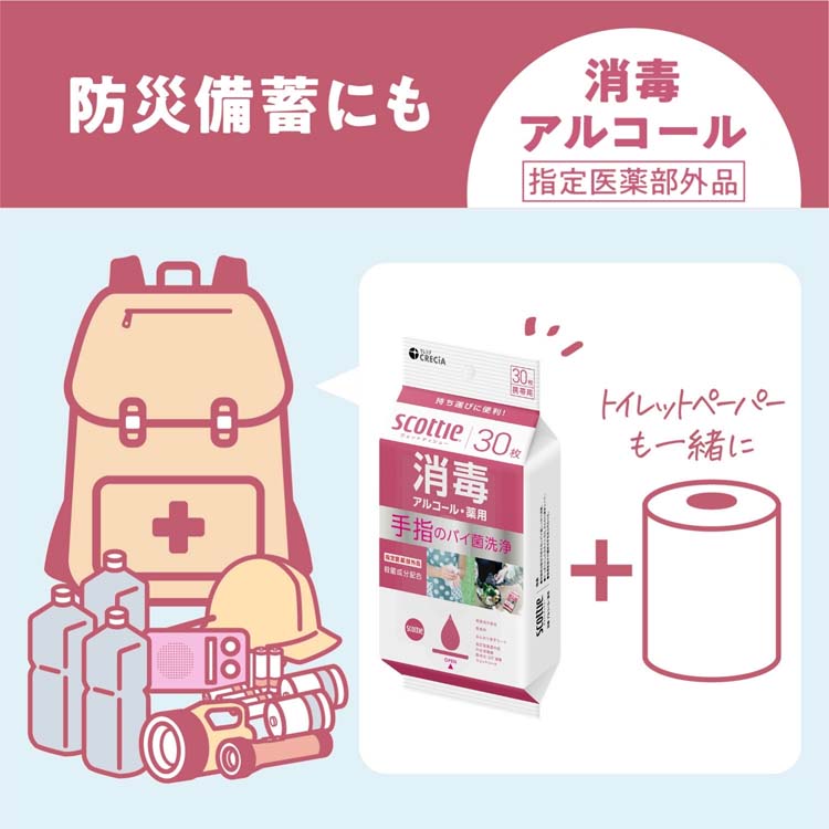 スコッティ ウェットタオル 消毒 アルコール ウェットティッシュ 携帯