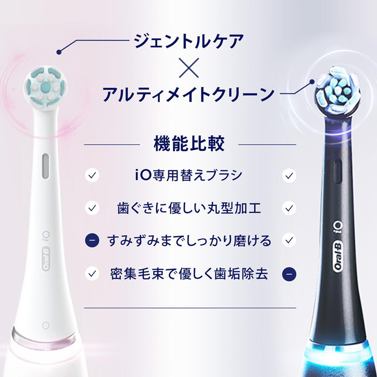 ブラウン オーラルB 替えブラシ iO ジェントルケア ホワイト IORBSW