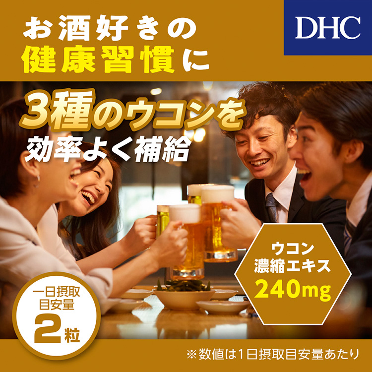DHC 濃縮ウコン 60日 ( 120粒 )/ DHC サプリメント : 4511413404140