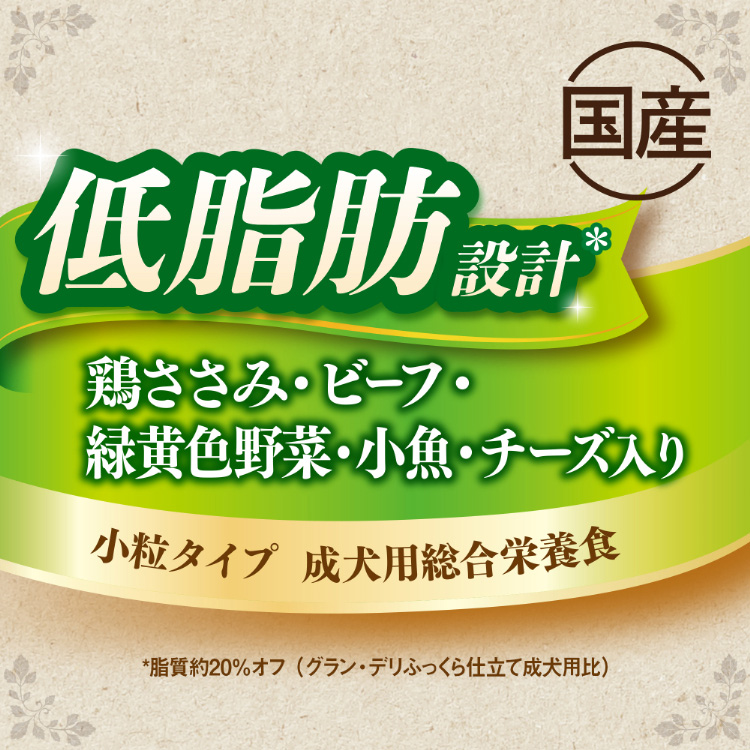 グラン・デリ ソフト 低脂肪 鶏ささみ・ビーフ・緑黄色野菜・小