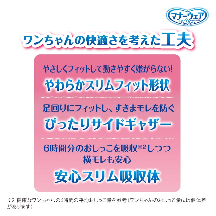 マナーウェア女の子用SSモーヴピンクドット・ピンクチェック ( 38枚入