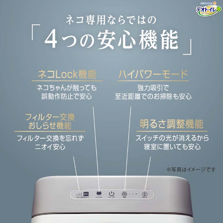 デオトイレ 脱臭ファン+本体セット 猫用トイレ ( 1セット