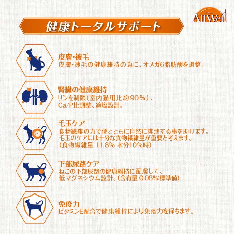 AllWell 10種の自然素材 15歳以上の腎臓の健康維持用 サーモン＆ツナ味