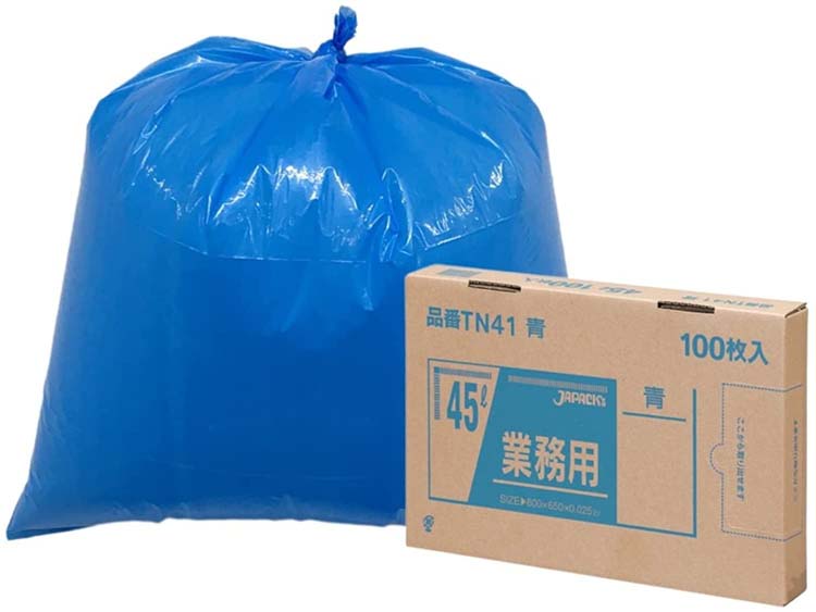 ジャパックス 業務用ゴミ袋 青 45L BOXタイプ TN-41 ( 100枚入 )/ ジャパックス :4521684411419:爽快ドラッグ -  通販 - Yahoo!ショッピング
