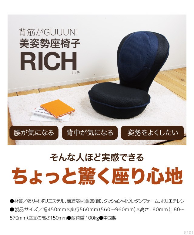 背筋がGUUUN美姿勢座椅子リッチ コーヒーブラウン ( 1個 )/ PROIDEA
