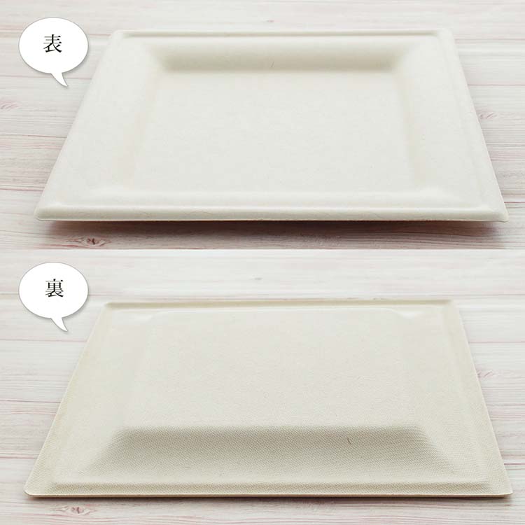 紙皿 使い捨て スクエアプレート 20cm MG-S04 ( 5枚入×5個