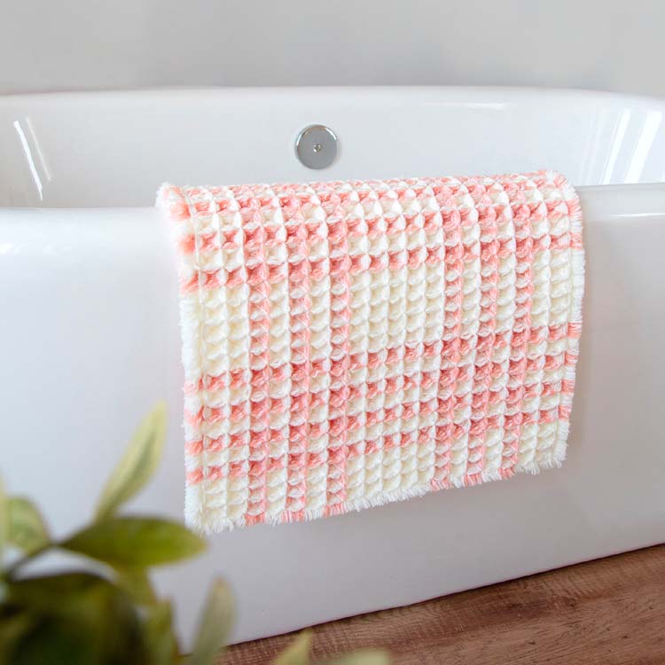 オカ さらっと ワッフル織りバスマット ピンク ( 1枚 ) : 爽快ドラッグ