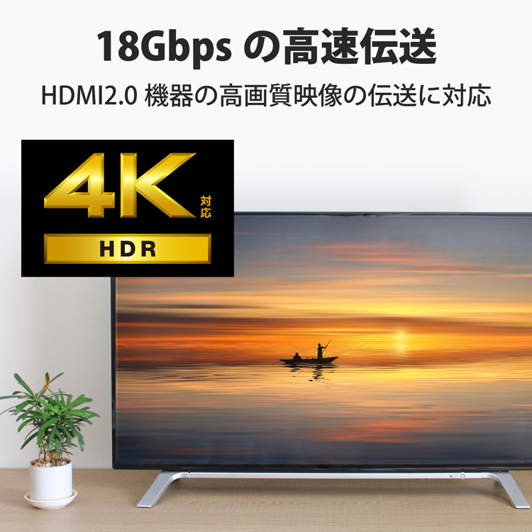 エレコム HDMIケーブル プレミアム 1.5m 4K対応 やわらか 小型コネクタ CAC-HDPY15BK 1個  エレコム(ELECOM)