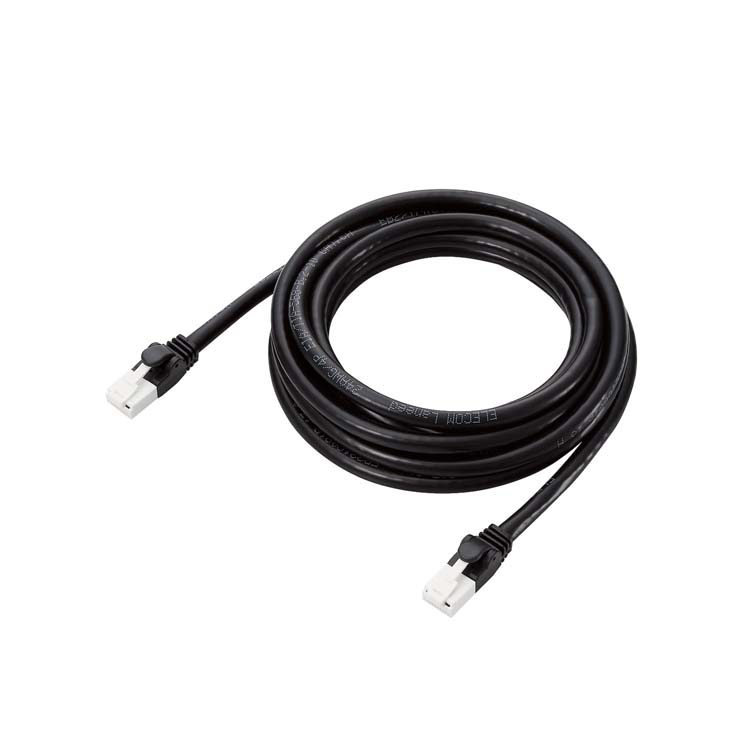 エレコム LANケーブル PS5対応 Cat6A ツメが折れない ブラック 3m GM