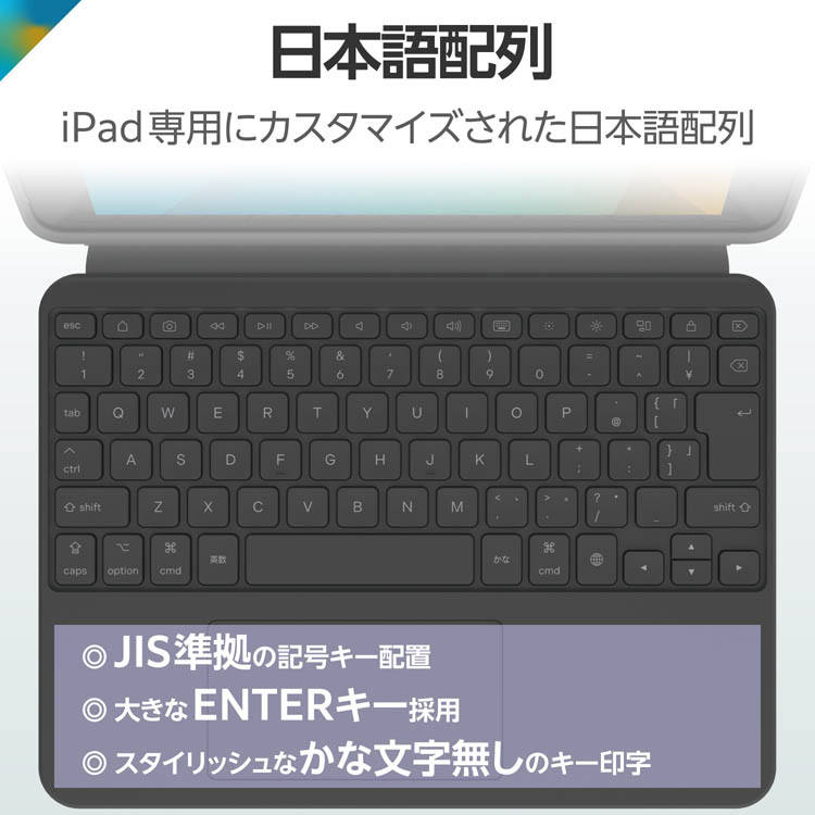 エレコム iPad 10.2インチ 第9／8／7世代 用 キーボード付きケース