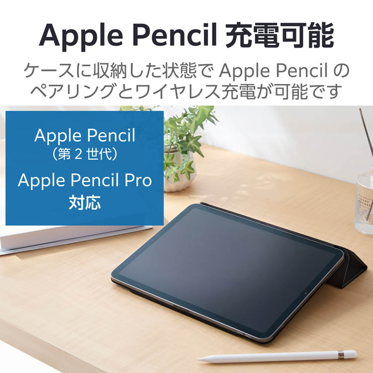 エレコム 11インチ iPad Air (M2)ケース レザー 本体マグネット装着